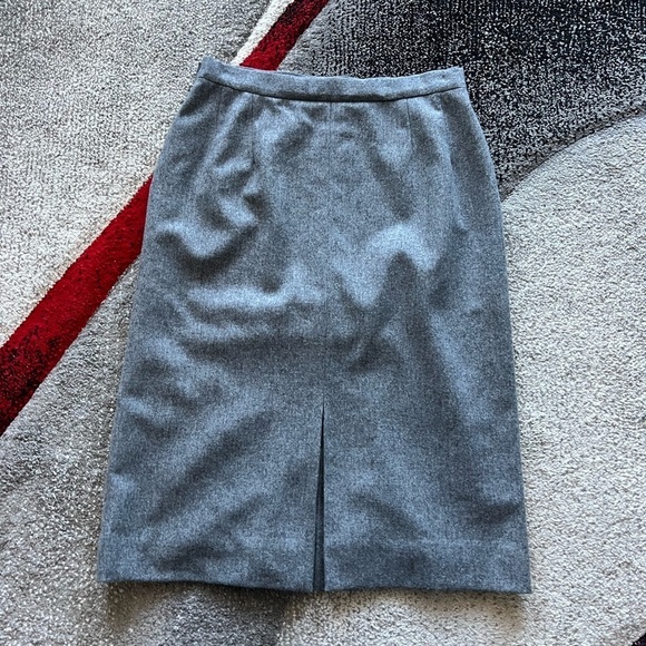 Pendleton Vintage Gray Virgin Wool MIDI Pencil Skirt - Picture 5 of 5